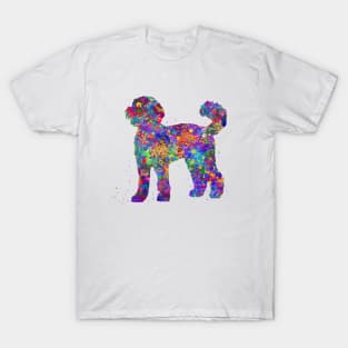 Labradoodle dog watercolor T-Shirt